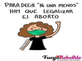 Lema Convocatoria NiUnaMenos sobre el Aborto