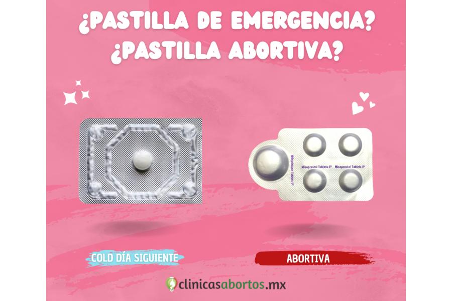 Cuándo usar pastilla de emergencia y la pastilla abortiva