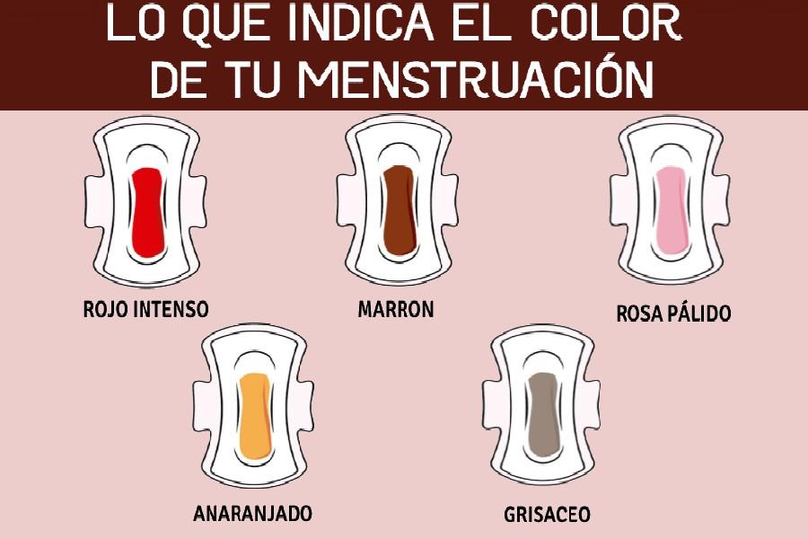 El color de la menstruación es un indicador de  salud